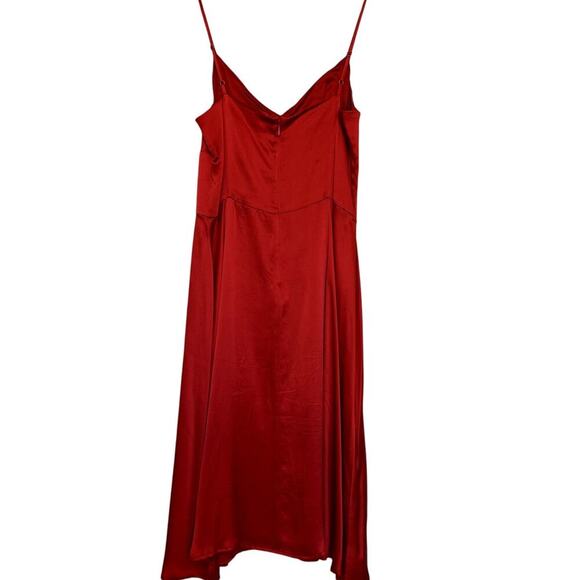 100% Silk Red To The Max Dress Women's Size 8 - Picture 3 of 7